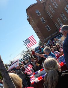 flags at the parade